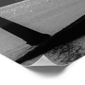 Suspension Bridge in Lissabon Black and White Phot Poster (Hoek)