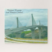 Suspension Bridge Waterford Ireland. Jigzaag Puzzl Legpuzzel (Horizontaal)