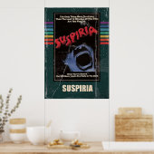 Suspiria 1977 Horror Movie VHS Style Poster (Keuken)