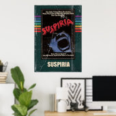 Suspiria 1977 Horror Movie VHS Style Poster (Thuiskantoor)