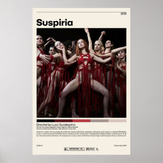 Suspiria Luca Guadagnino Minimalist Movie Poster