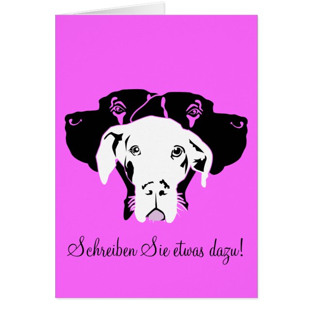 Süße Dogge in weiß (Voorkant)