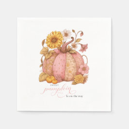 Süße kleine patch pompoen bloemen zijn op komst servet