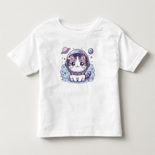 süße niedliche Katze für Mädchen und Kleinkinder Kinder Shirts (Voorkant)