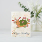 Süße Schnecke Briefkaart (Staand voorkant)