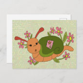 Süße Schnecke Briefkaart (Voorkant / Achterkant)