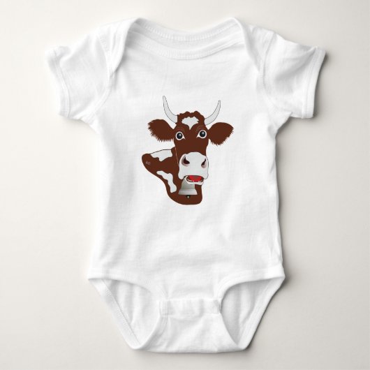 süsse simmenthaler Kuh Baby Body Romper (Voorkant)