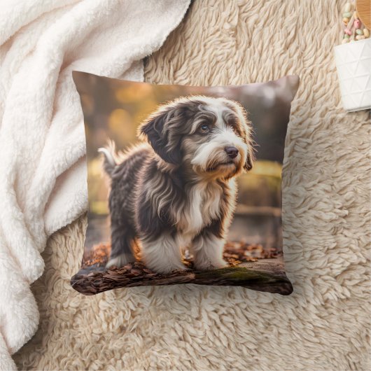 Süßer Aussiedoodle Welpe Kussen (Deken)