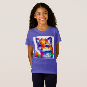 Süßer bunter Fuchs  T-shirt (Voorkant volledig)