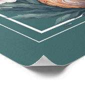 Süßer Collie umringt von Blumen - Poster (Hoek)