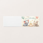 Süßer Geburtstagsgruß mit Tierfreunden Kaart (Buitenkant ongevouwen)