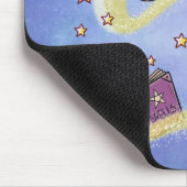 Süßer Geist und Katze beim Zaubern auf Mousepad Muismat (Hoek)