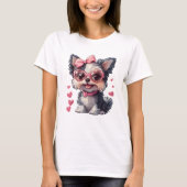 Süßer Hund Valentinstag T-shirt (Voorkant)