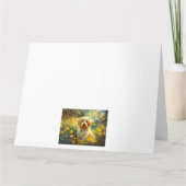 Süßer kleiner Hund auf der Wiese Kaart (Achterkant)