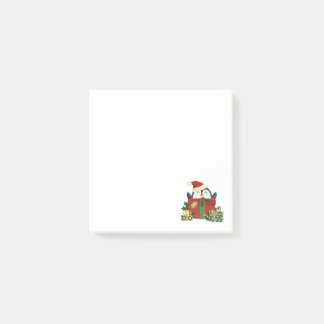 Süßer Pinguin wünscht frohe Weihnachten Postkarte Post-it® Notes