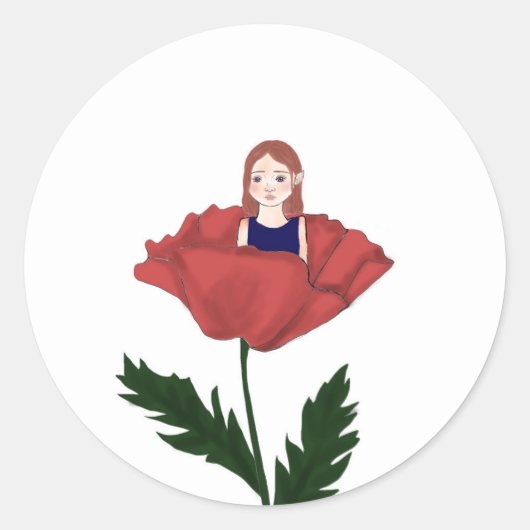 Süßer Sticker - Blume - Mädchen - Basteln (Voorkant)