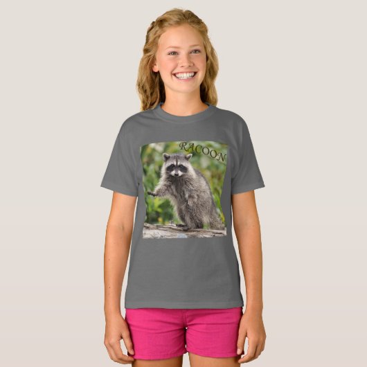 süsser Waschbär  T-shirt (Voorkant volledig)