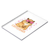 Süßes Capybara mag Kaffee Coffeebara Notitieboek (Linkerzijde)