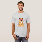 Süßes Capybara mag Kaffee Coffeebara T-shirt (Voorkant volledig)