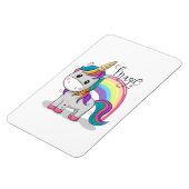 Süßes Einhorn Unicorn mit großen Augen Magneet (Linkerzijde)