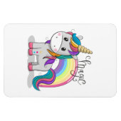 Süßes Einhorn Unicorn mit großen Augen Magneet (Horizontaal)