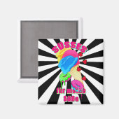 SÜSSES für meinen Süßen Eis Donut Blaubeeren Magneet (Voorkant / Achterkant)