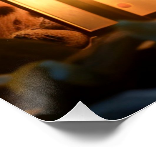 Süßes Leopardenjunges Perfect Poster (Hoek)