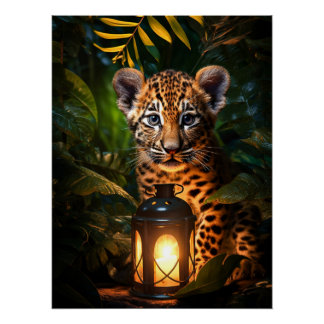 Süßes Leopardenkind Perfect Poster