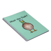 Süßes Notizbuch mit Ente Notitieboek (Rechterzijde)