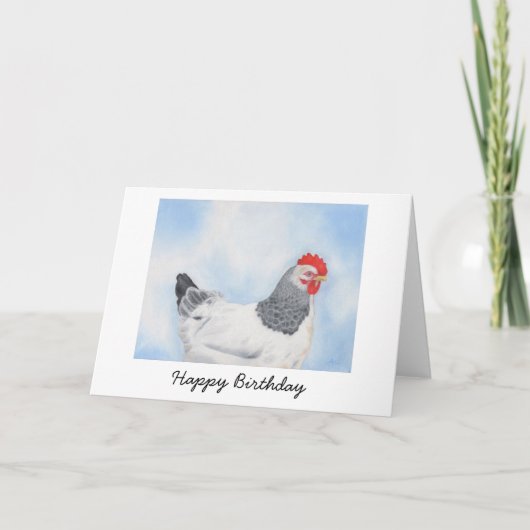 Sussex Chicken Birthday Card Kaart (Voorkant)
