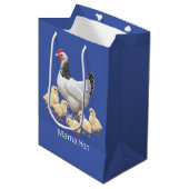 Sussex Chicken Mama Hen en Chicken Chicken Medium Cadeauzakje (Voorkant Gekanteld)