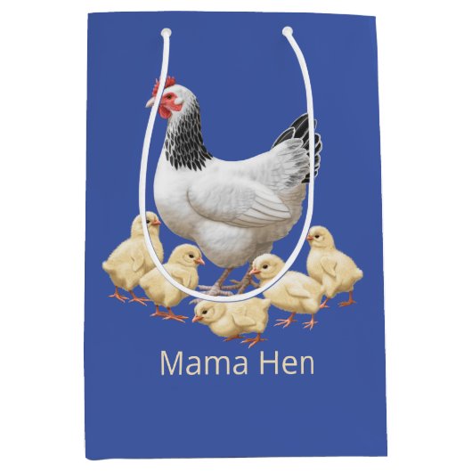 Sussex Chicken Mama Hen en Chicken Chicken Medium Cadeauzakje (Voorkant)