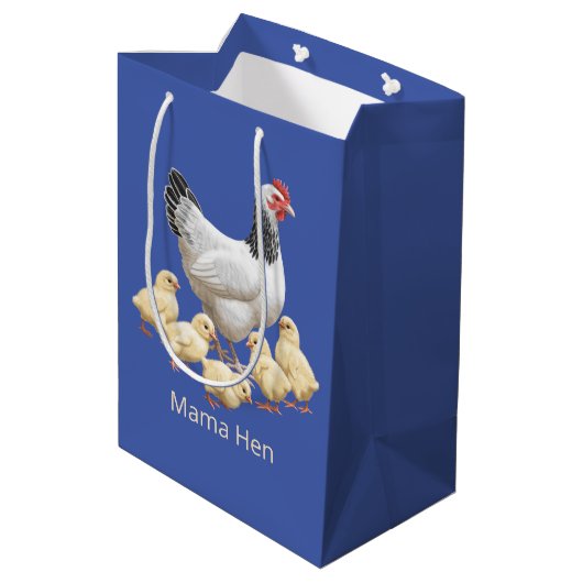 Sussex Chicken Mama Hen en Chicken Chicken Medium Cadeauzakje (Achterkant Gekanteld)