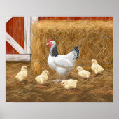 Sussex Chicken Mama Hen en Chicken Chicken Poster (Voorkant)