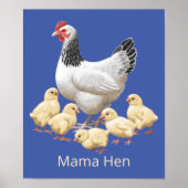 Sussex Chicken Mama Hen en Chicken Chicken Poster (Voorkant)