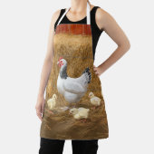 Sussex Chicken Mama Hen en Chicken Chicken Schort (Insitu)