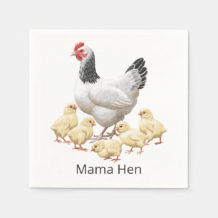 Sussex Chicken Mama Hen en Chicken Chicken Servet