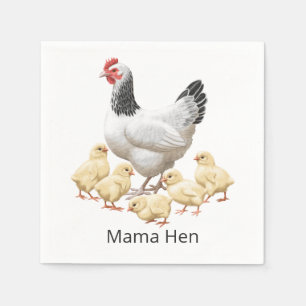 Sussex Chicken Mama Hen en Chicken Chicken Servet
