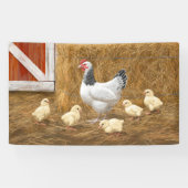 Sussex Chicken Mama Hen en Chicken Chicken Spandoek (Horizontaal)