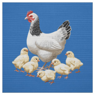 Sussex Chicken Mama Hen en Chicken Chicken Stof