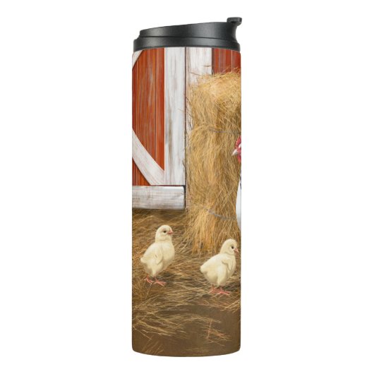 Sussex Chicken Mama Hen en Chicken Chicken Thermosbeker (Gedraaid links)