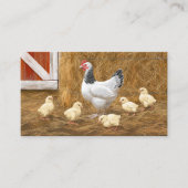 Sussex Chicken Mama Hen en Chicken Chicken Visitekaartje (Voorkant)