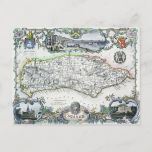 Sussex, gegraveerd door W. Schmolinger Briefkaart