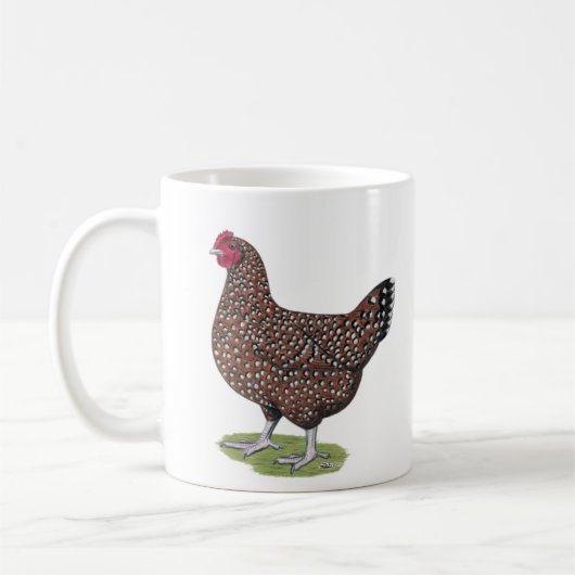 Sussex: Gespikkelde hoen Koffiemok (Links)