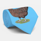 Sussex: Gespikkelde hoen Stropdas (Opgerold)