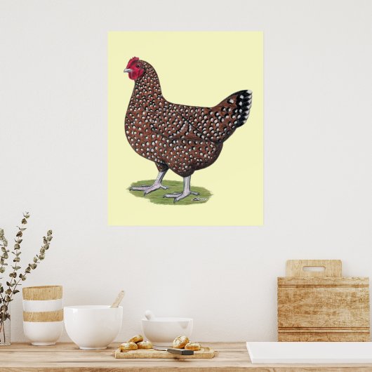 Sussex: Gespikkelde hond Poster (Keuken)