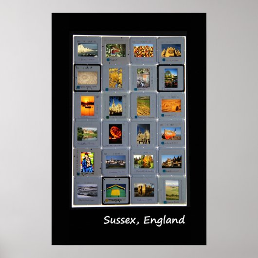 Sussex retro lightbox poster (Voorkant)