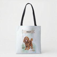 Sussex Spaniel Aquarel Gepersonaliseerde Hond