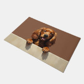 Sussex Spaniel deurmat Kunst (Schuin)