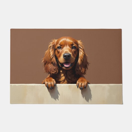 Sussex Spaniel deurmat Kunst (Voorkant)